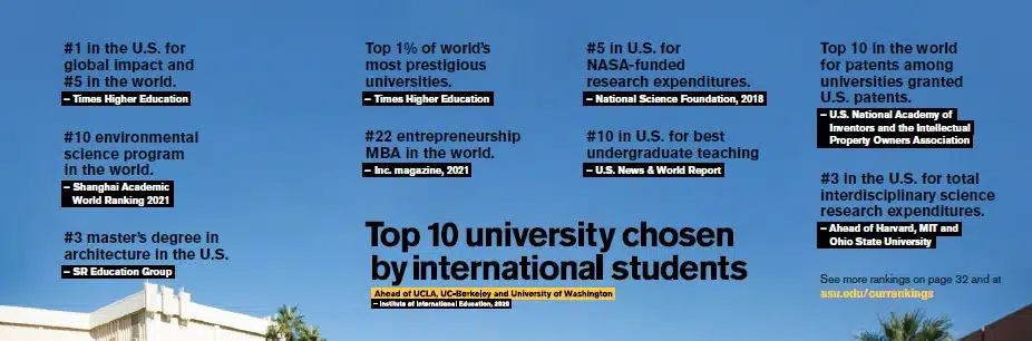 DAFTAR KULIAH DI ARIZONA STATE UNIVERSITY, USA - Education Republic Asu - Education Republic
