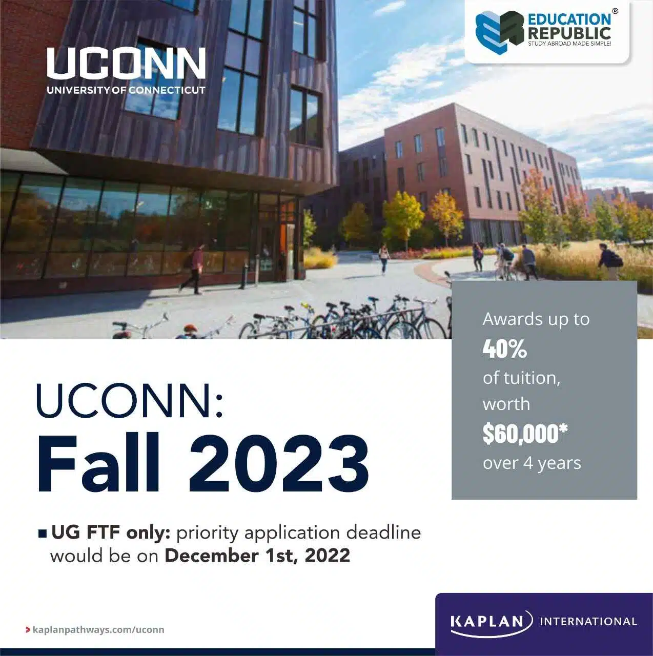 Cara Daftar dan Biaya Kuliah di University of Connecticut - Education Republic Uconn 2 - Education Republic
