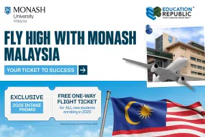 Exclusive 2025 Intake Promo: Kuliah di Monash Malaysia Dapat Tiket Pesawat Gratis & Beasiswa Jutaan! - Education Republic 1 3 - Education Republic
