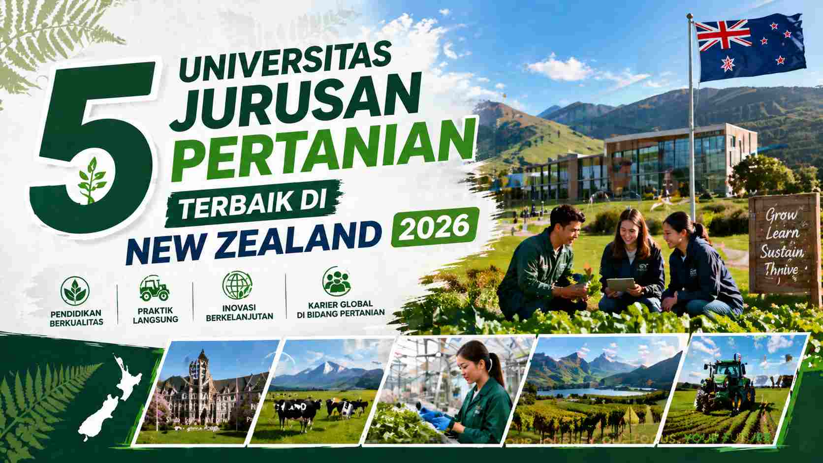 5 Universitas Jurusan Pertanian Terbaik Di New Zealand 2026 Education Republic - Education Republic