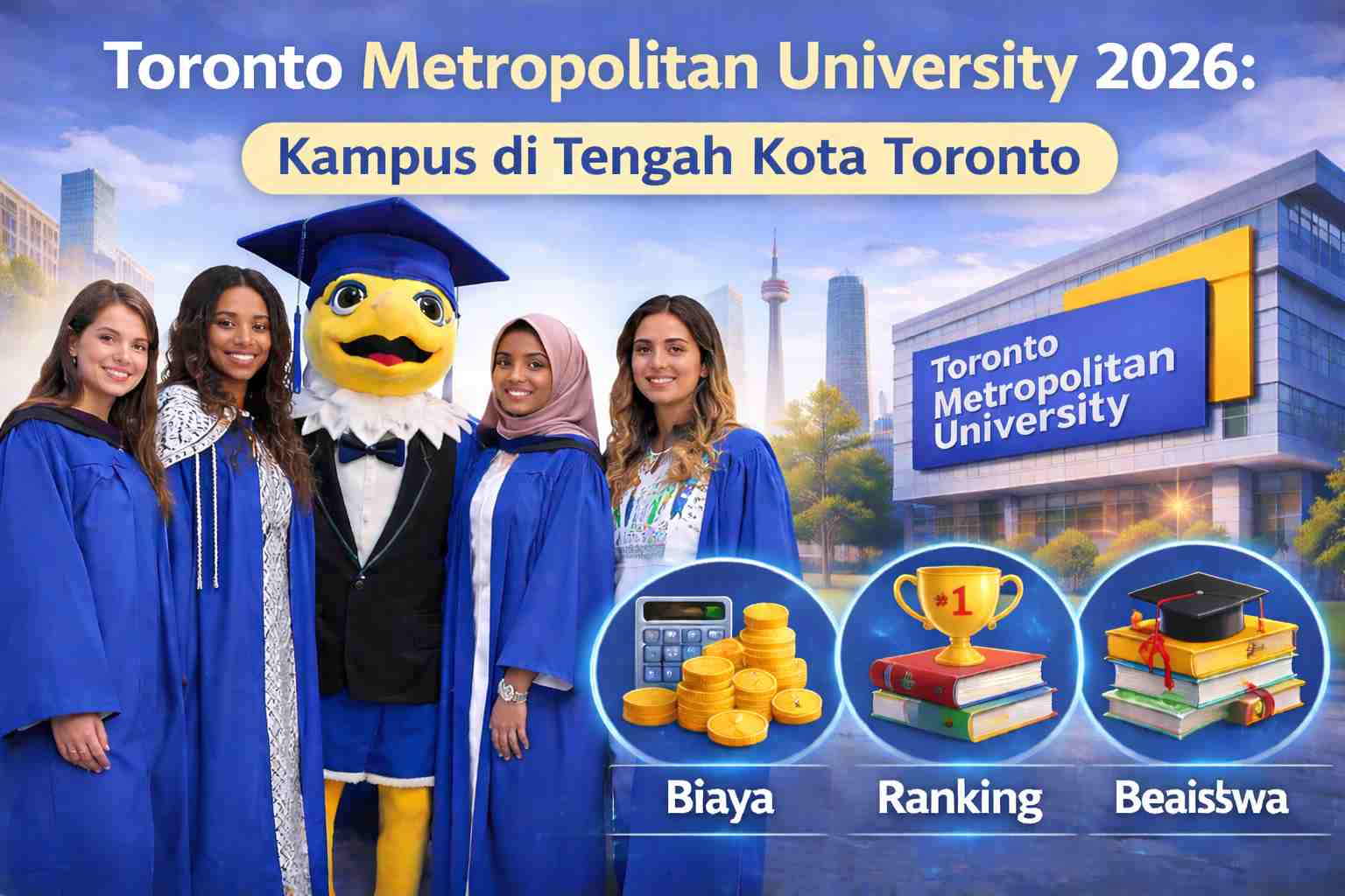 Toronto Metropolitan University 2026 Kampus Terbaik Di Tengah Kota Toronto Biaya Ranking Beasiswa - Education Republic