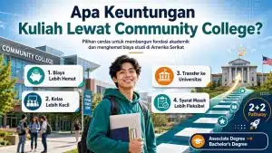 Pathway Studi di Amerika Serikat 2026: Community College vs Direct Admission, Mana yang Lebih Cocok? - Education Republic Apa Keuntungan Kuliah Lewat Community College Education Republic - Education Republic