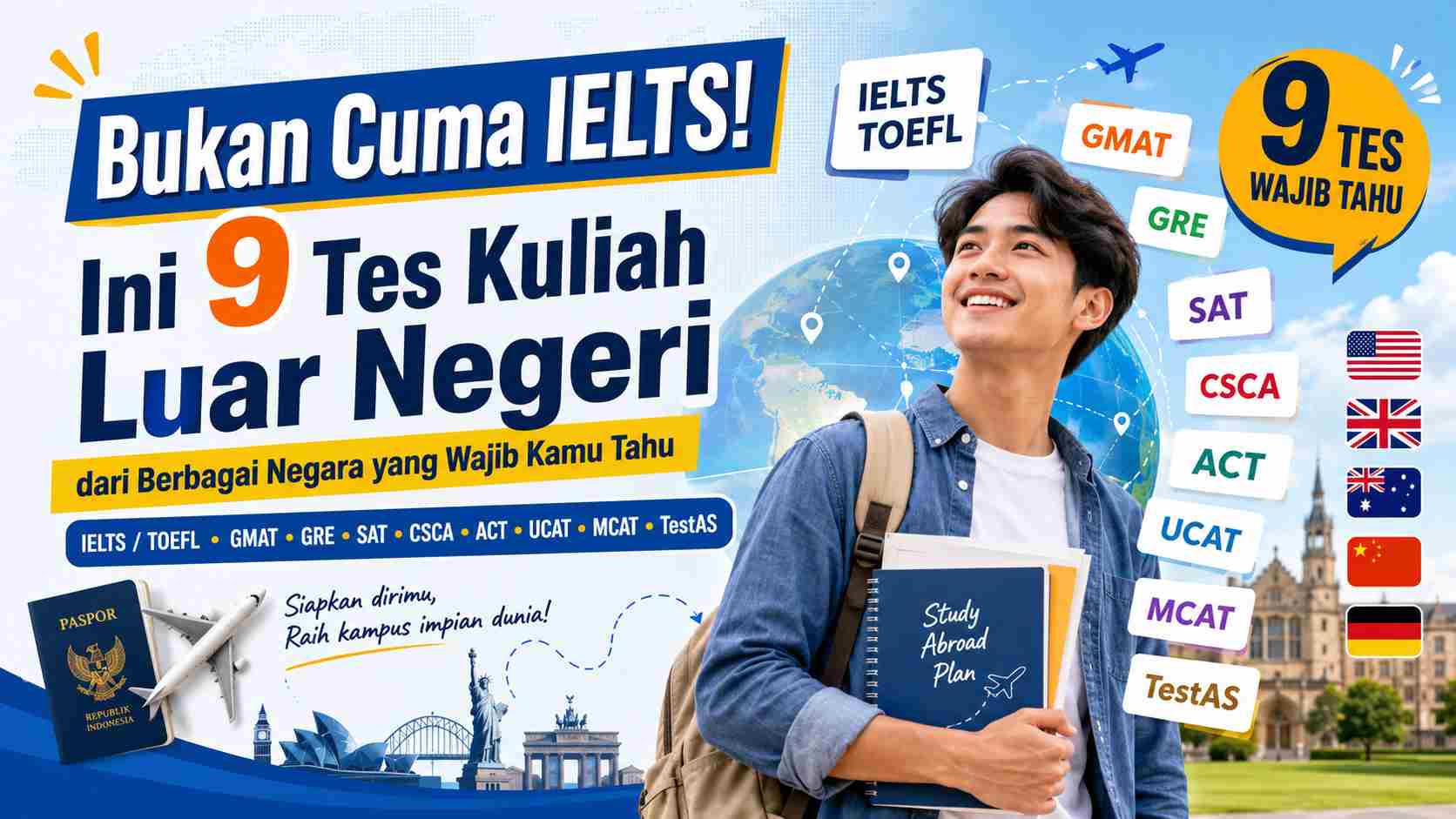 Bukan Cuma Ielts 9 Tes Kuliah Luar Negeri Education Republic - Education Republic