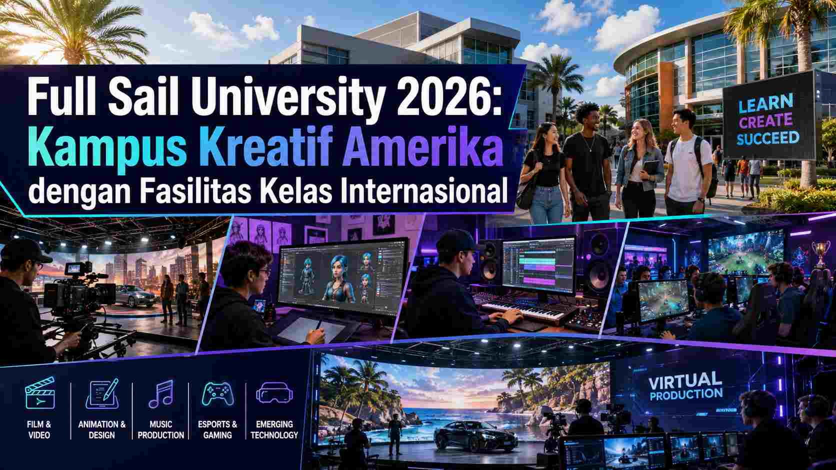 Full Sail University 2026 Kampus Kreatif Amerika Fasilitas Kelas Internasional Education Republic - Education Republic