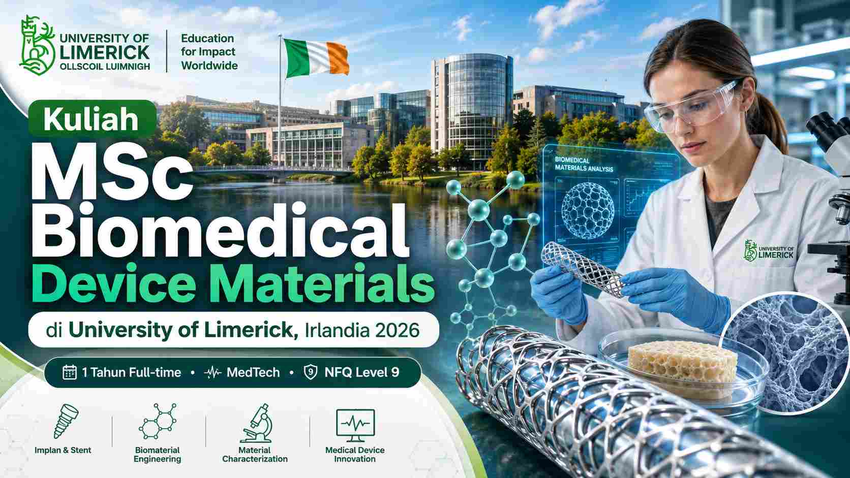 Kuliah Msc Biomedical Device Materials University Of Limerick Irlandia 2026 Education Republic - Education Republic
