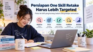 IELTS Kurang 0.5 Band? Nggak Selalu Harus Ulang Semua Tes, Kenalan dengan One Skill Retake - Education Republic Persiapan Ielts One Skill Retake Dengan Latihan Writing Speaking Reading Dan Listening - Education Republic