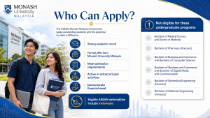 - Syarat Asean Monash Malaysia Scholarship Untuk Mahasiswa Indonesia Dan Program Yang Eligible - Education Republic