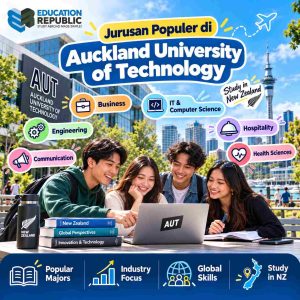 Beasiswa AUT 2027 untuk Mahasiswa Indonesia: Syarat, Biaya & Cara Daftar - Education Republic Jurusan Populer Di Auckland University Of Technology Meliputi Business, Computer Science, Engineering, Communication, Hospitality, Dan Health Sciences.