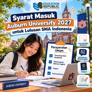 Auburn University Masuk Top 100 Amerika 2027! Cek Ranking dan Jurusan Unggulannya - Education Republic Calon Mahasiswa Indonesia Mempersiapkan Pendaftaran Auburn University 2027 Dengan Dokumen Akademik, Ielts Atau Toefl, Paspor, Dan Personal Essay.