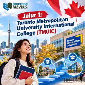 Pathway Kuliah Kanada 2027 untuk Student Indonesia: Foundation, Year One & Transfer - Education Republic Jalur Kuliah Melalui Toronto Metropolitan University International College (Tmuic) Menuju Toronto Metropolitan University Di Kanada Untuk Mahasiswa Internasional.