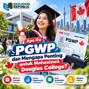 Jurusan Douglas College yang Eligible PGWP 2027: Bisa Kerja Setelah Lulus? - Education Republic Ilustrasi Lulusan Douglas College Di Kanada Dengan Dokumen Post-Graduation Work Permit (Pgwp), Menggambarkan Peluang Kerja Setelah Lulus