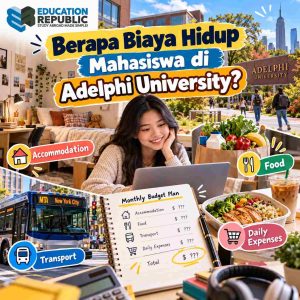 Biaya Kuliah Adelphi University 2027: Tuition Fee, Living Cost & Beasiswa - Education Republic Biaya Hidup Mahasiswa Adelphi University Di New York Dengan Ilustrasi Akomodasi, Makanan, Transportasi, Kebutuhan Sehari-Hari, Dan Anggaran Bulanan.